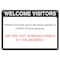 Signmission Safety Sign, OSHA Notice, 7" Height, 10" Width, Rigid Plastic, Welcome Visitors OS-NS-P-710-25588 - alternate 1